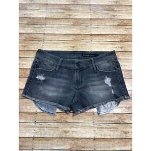 Black Orchid Denim Distressed Shorts Black Star Cut Off Shorts Size 28